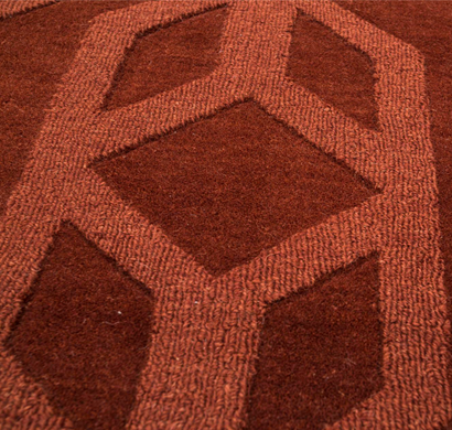 asterlane handloom carpet phwl-96 red ochre